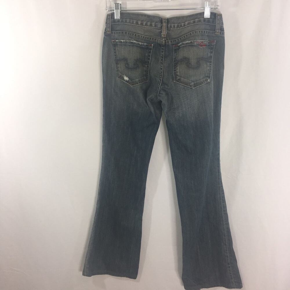 Blue Cult Women's Juniors Bootcut Distressed Size 27 - Picture 2 of 8